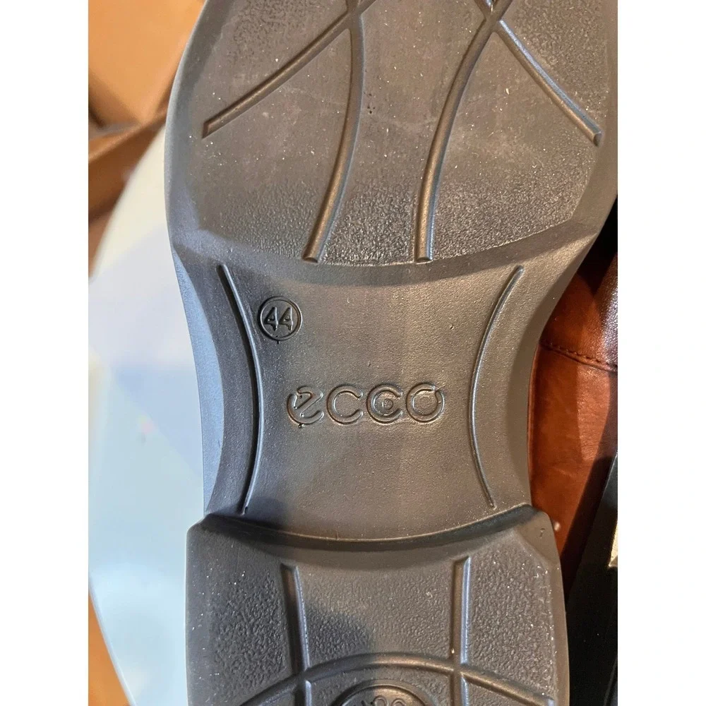 ECCO Mens Brown Leather Lace Up Dress Shoes‎ Size 44